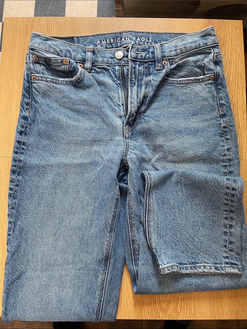 American Eagle Outfitters Light Blue Straight Jeans
